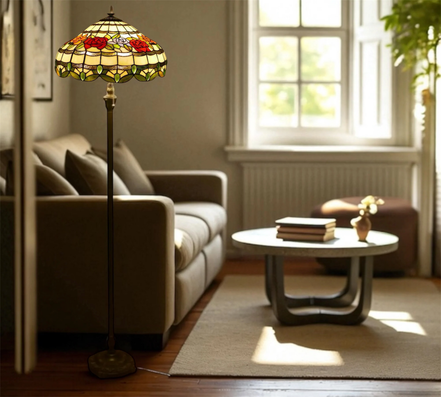 CDH Tiffany Floor Lamp XLARGE 18" 46CM shade (19012)