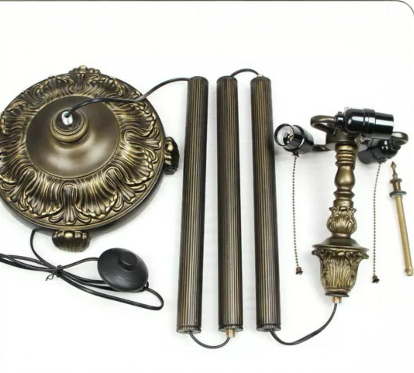 CDH Tiffany Floor Lamp Base 170cm high with 2 bulbs fittings (17002)