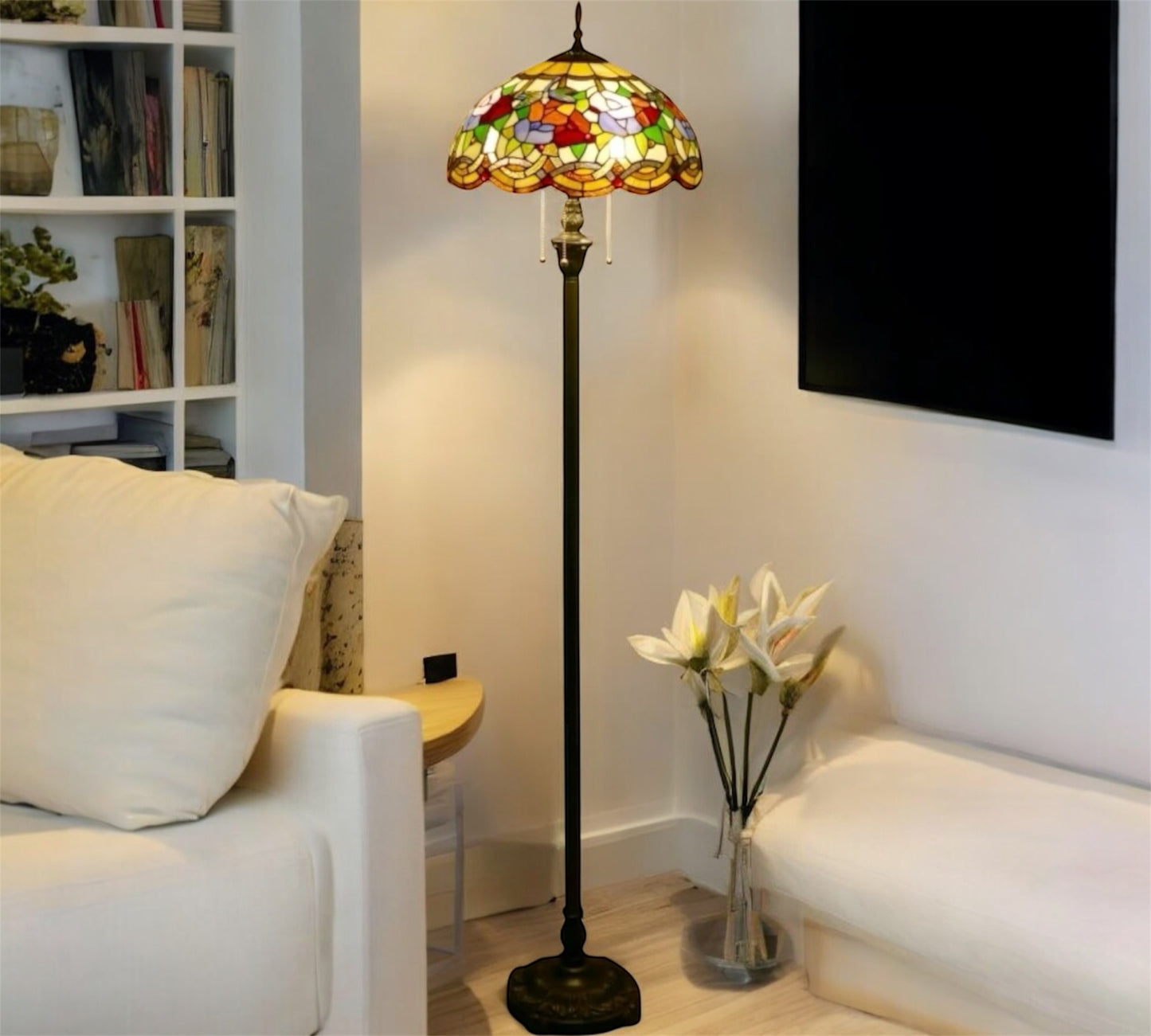 CDH Tiffany Floor Lamp (15002F) 16" 40CM Shade