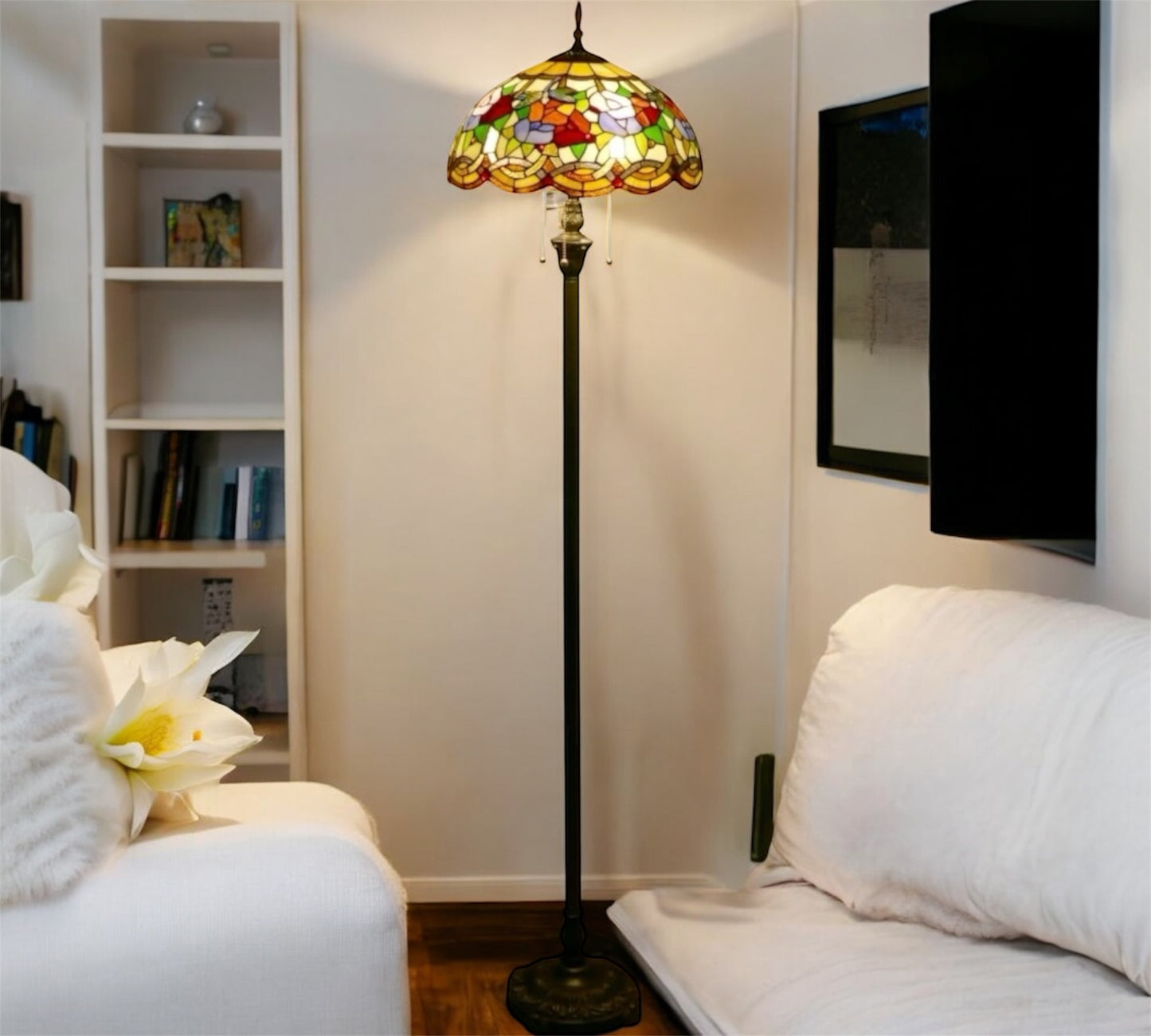 CDH Tiffany Floor Lamp (15002F) 16" 40CM Shade