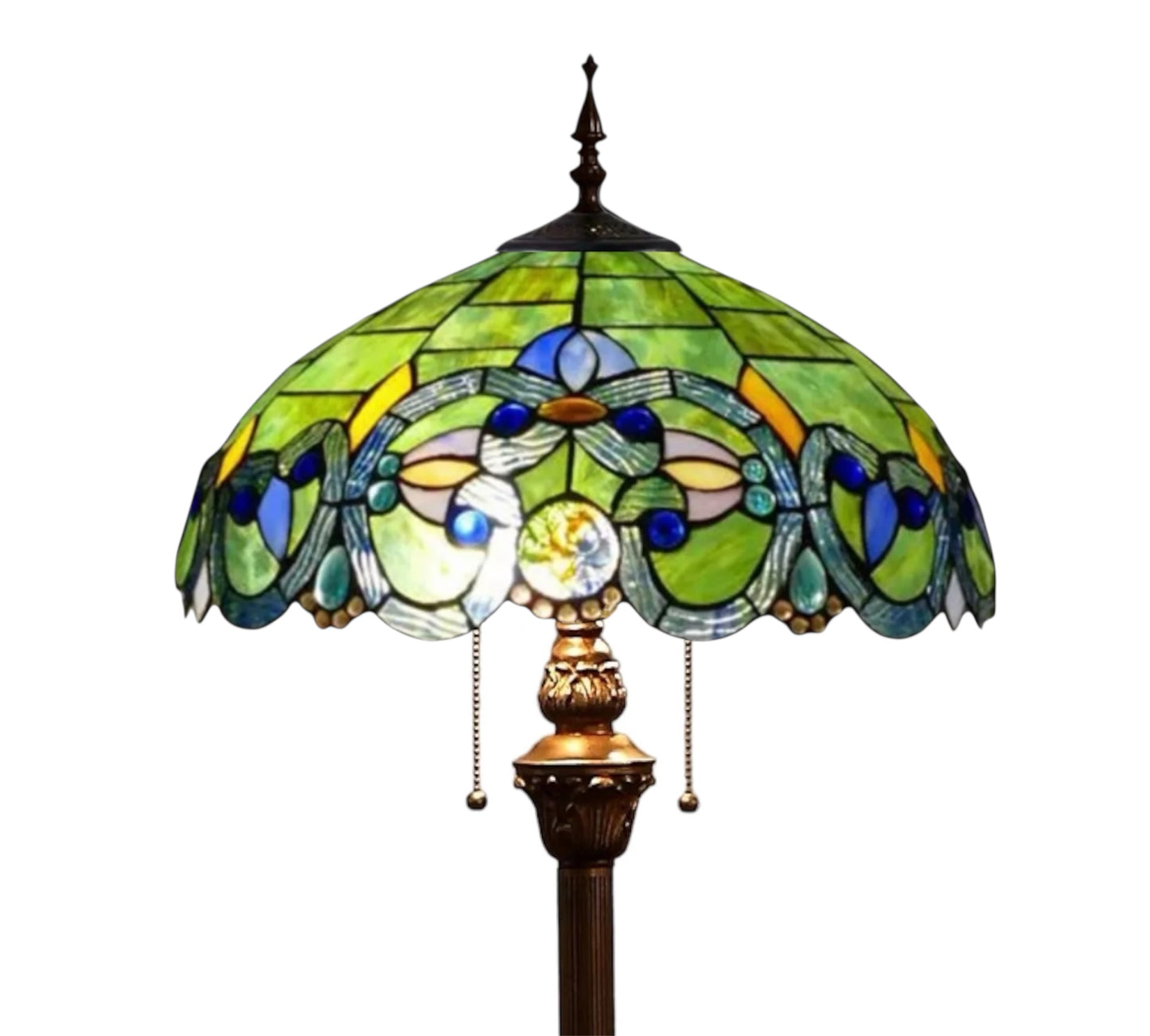 CDH Tiffany Floor Lamp (15080F) 16" 40CM Shade