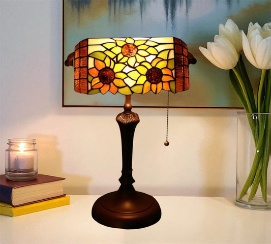 CDH Tiffany Reading Table Lamp with 26cm Shade (12040)