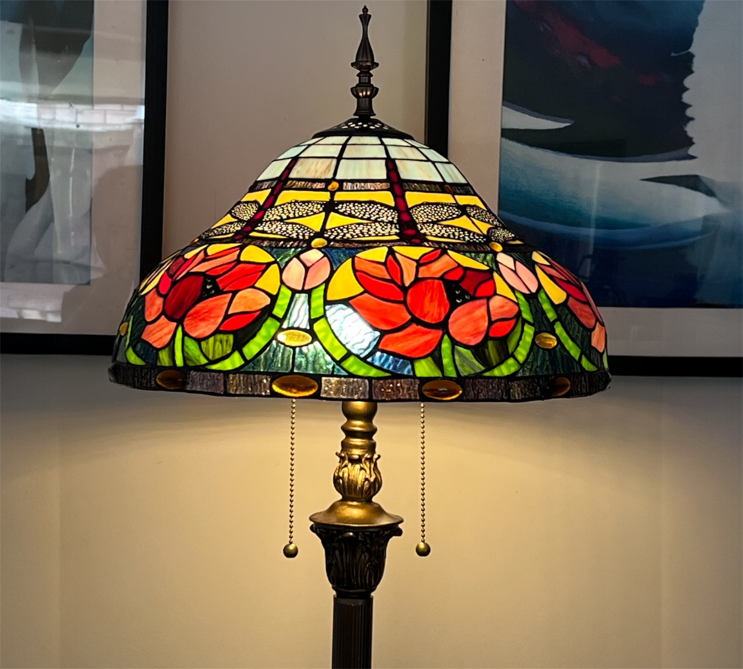 CDH Tiffany Floor Lamp (16006F) 16" 40CM Shade