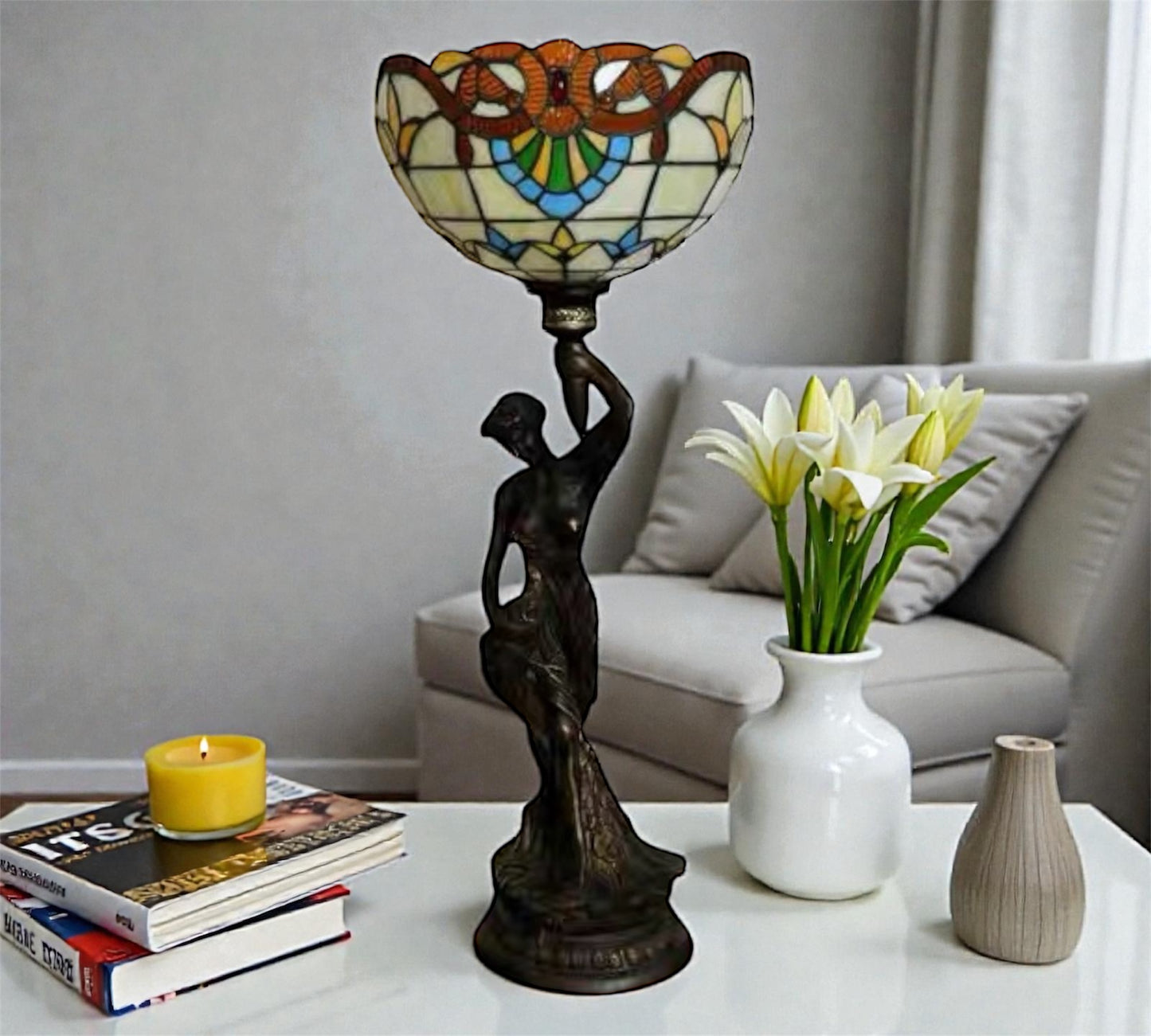 CDH 12" Tiffany Table Lamp (13100)