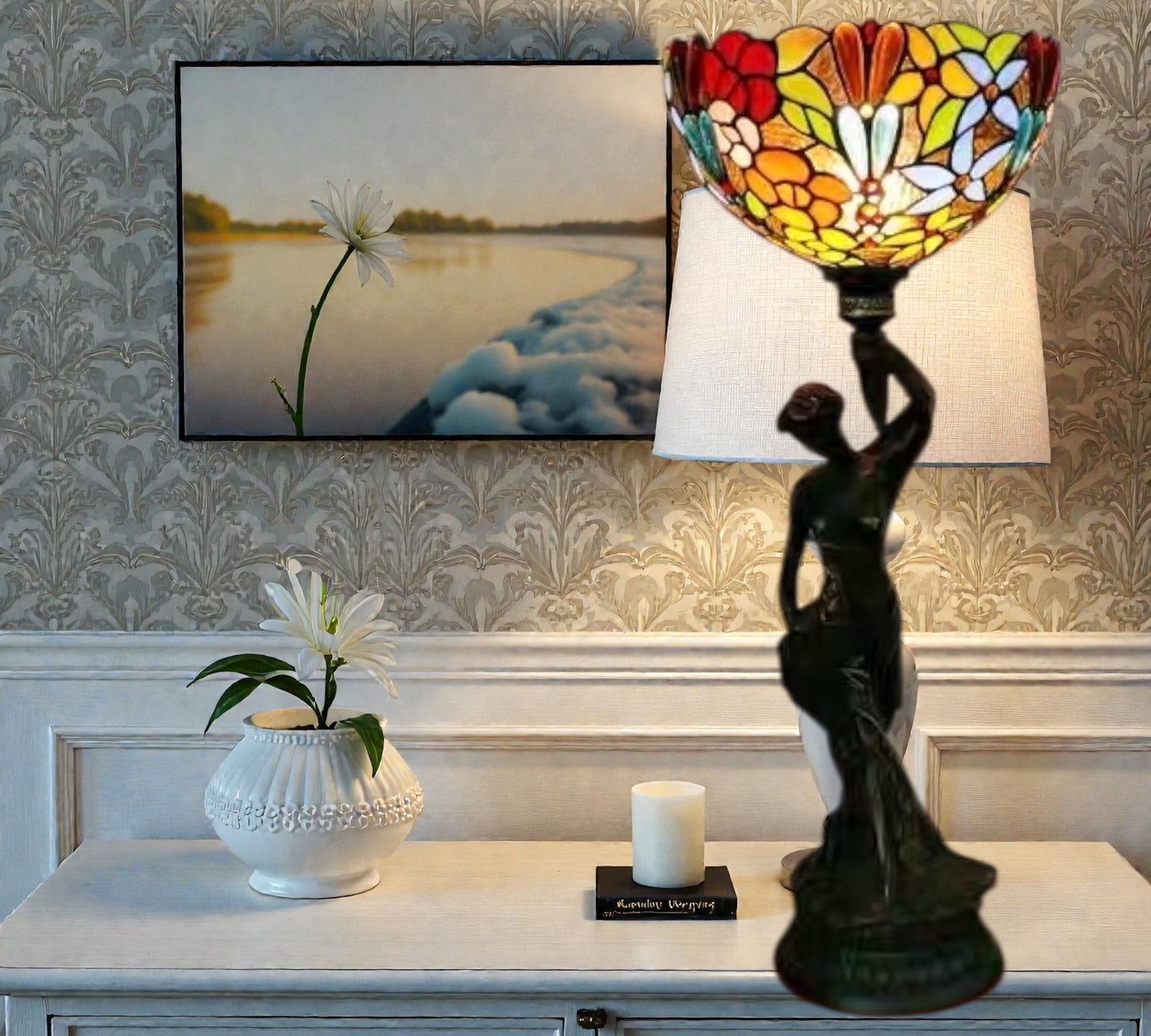 CDH 12" Tiffany Table Lamp (13101)