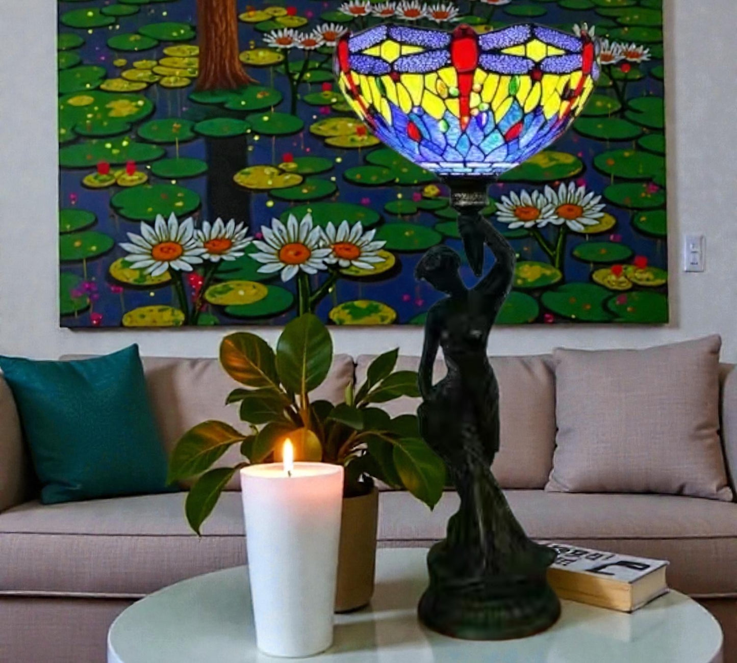 CDH 12" Tiffany Table Lamp (13108)