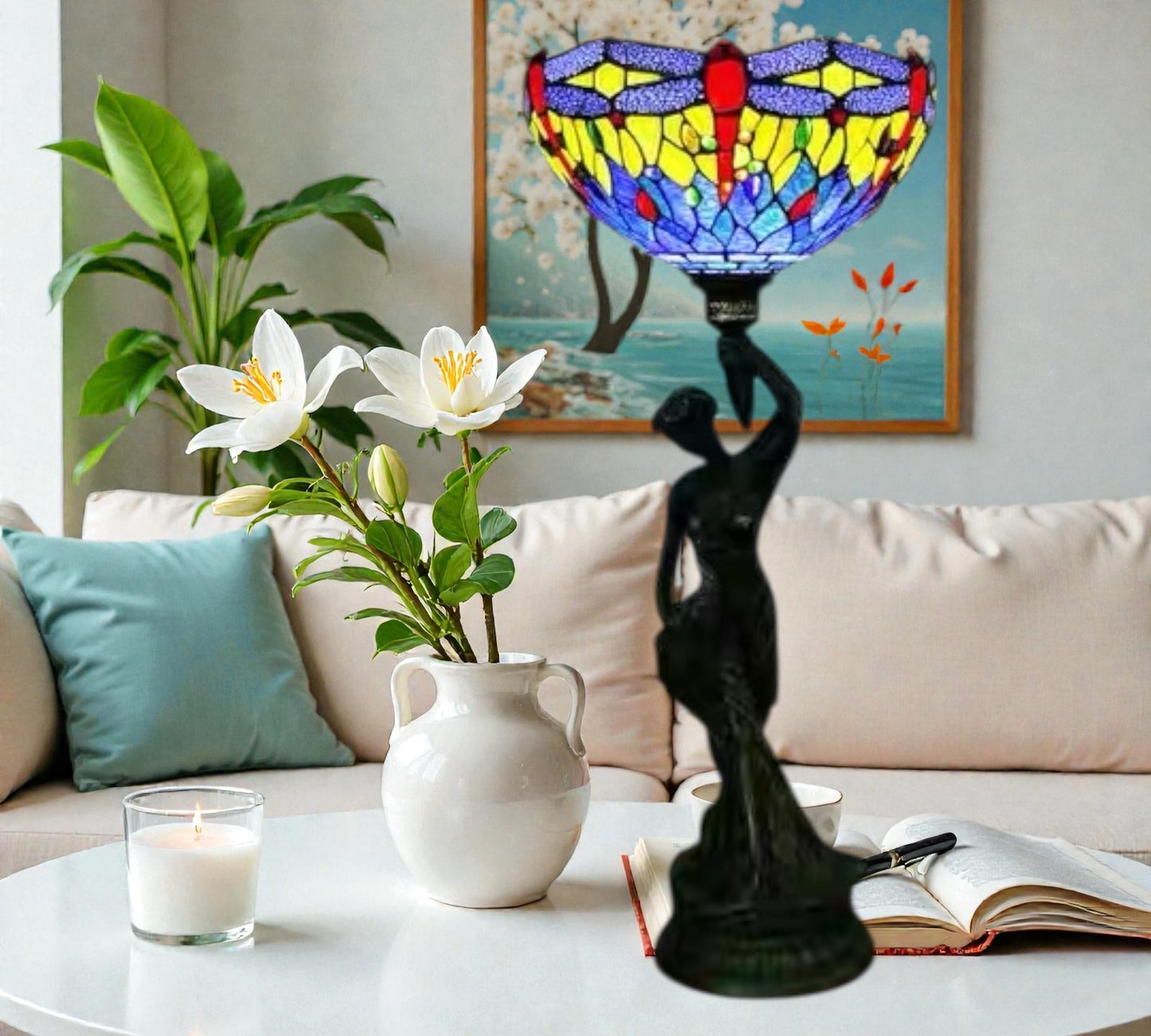 CDH 12" Tiffany Table Lamp (13108)