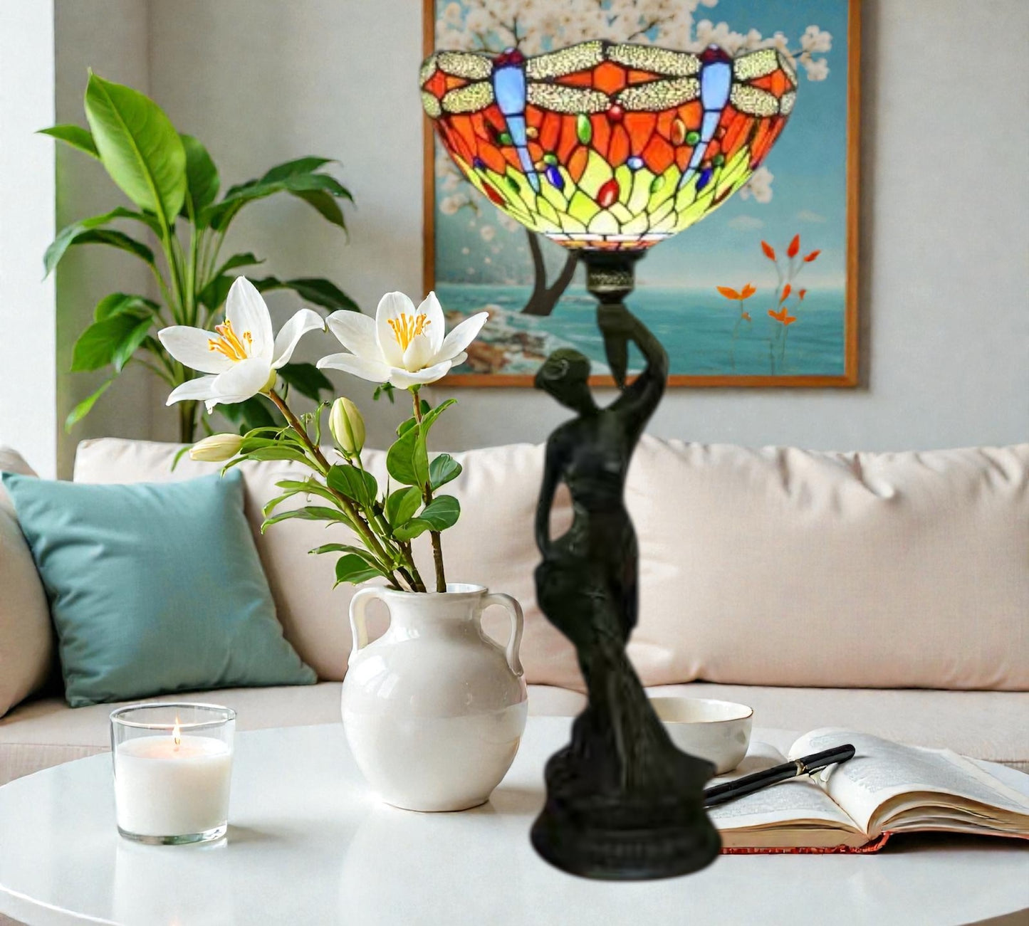 CDH 12" Tiffany Table Lamp (13107)