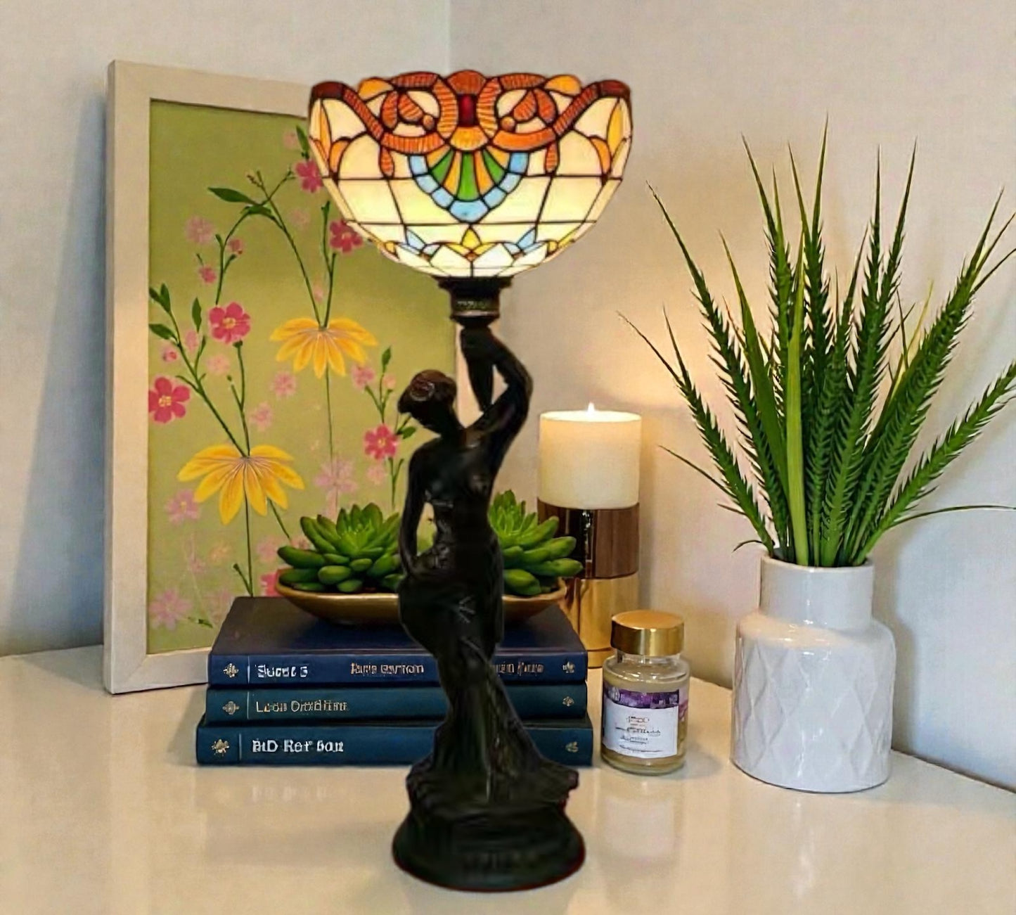 CDH 12" Tiffany Table Lamp (13100)