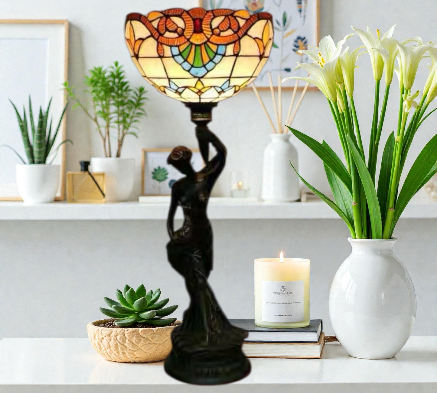 CDH 12" Tiffany Table Lamp (13100)