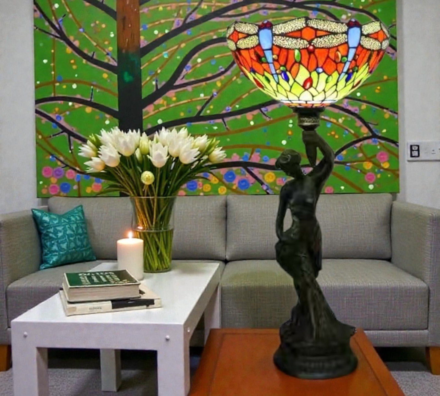 CDH 12" Tiffany Table Lamp (13107)