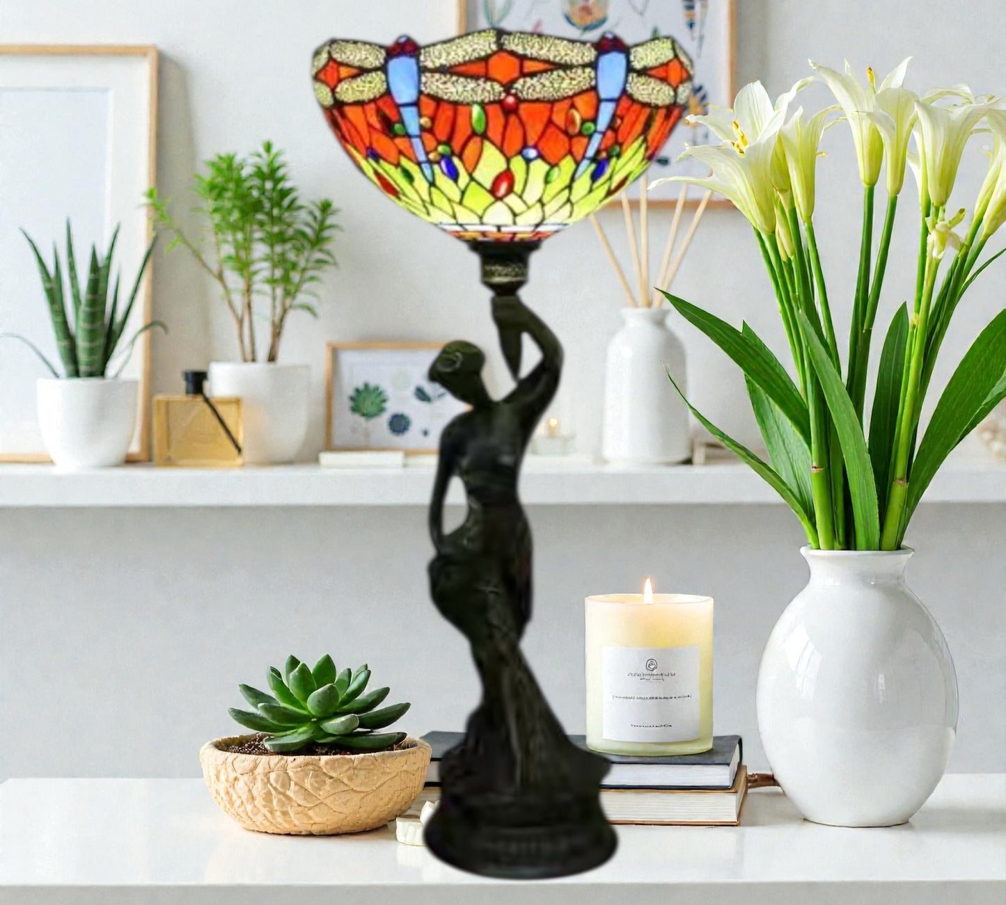 CDH 12" Tiffany Table Lamp (13107)