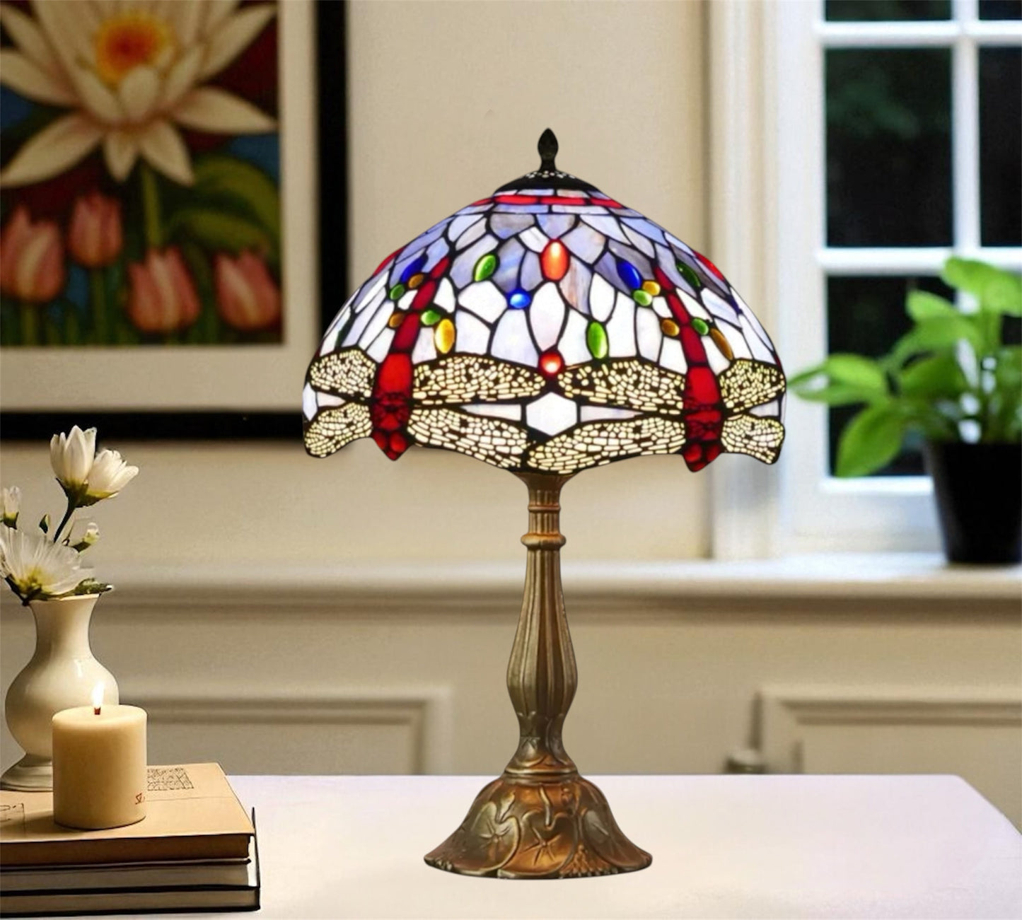 CDH 12" Tiffany Table Lamp (12062E)