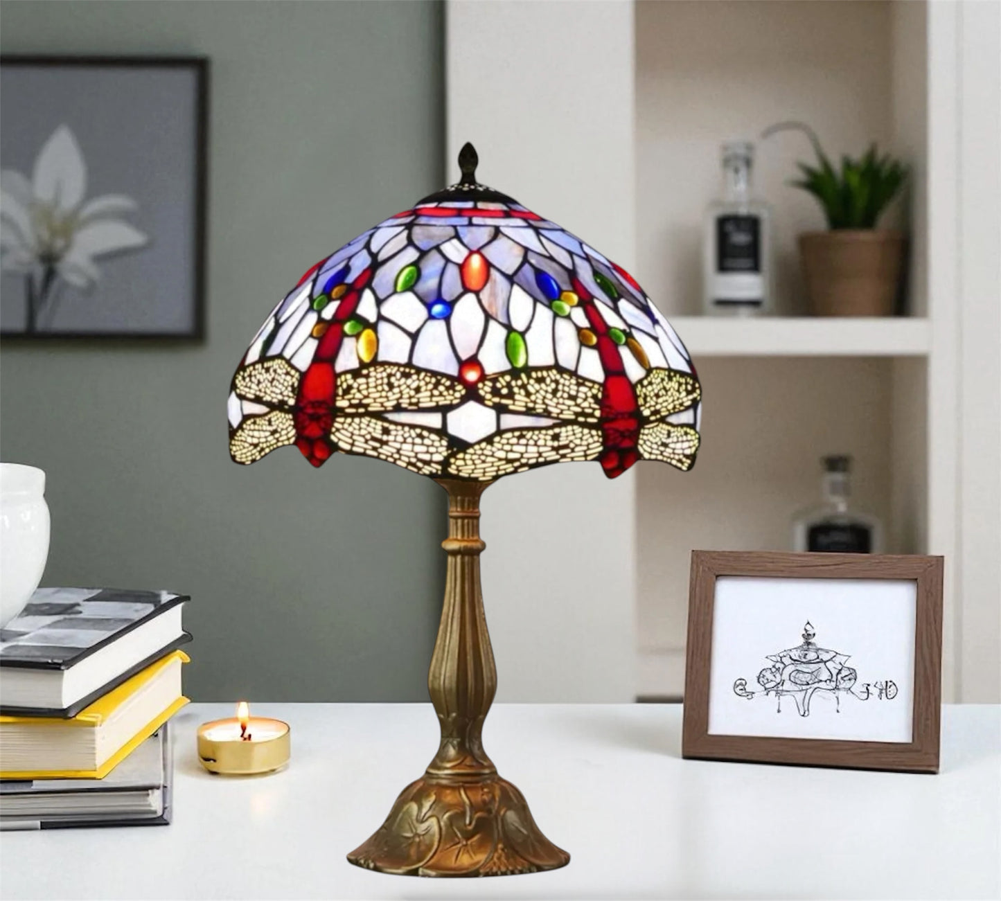 CDH 12" Tiffany Table Lamp (12062E)