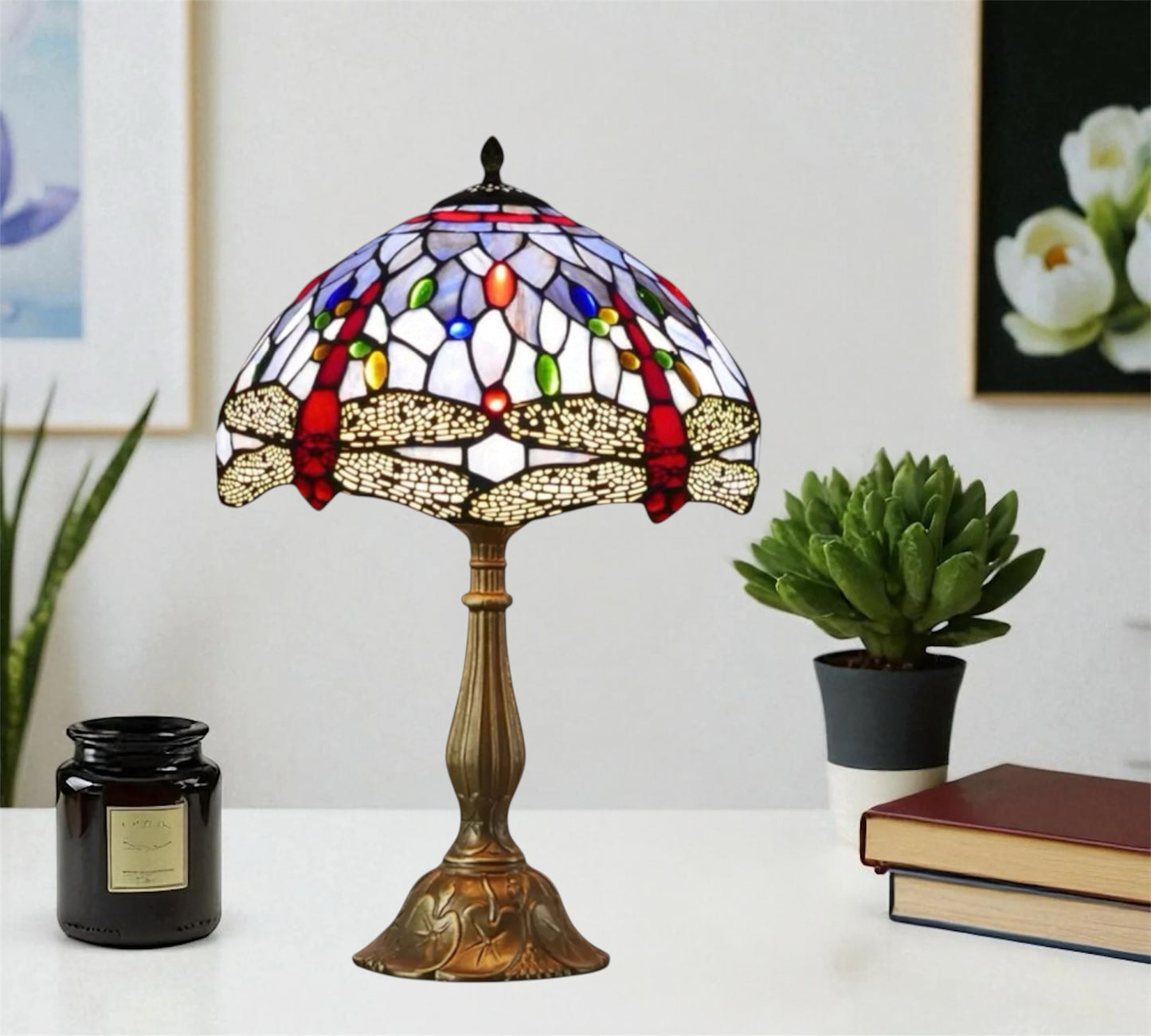 CDH 12" Tiffany Table Lamp (12062E)