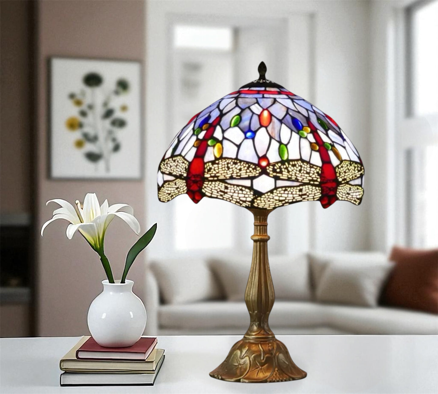 CDH 12" Tiffany Table Lamp (12062E)