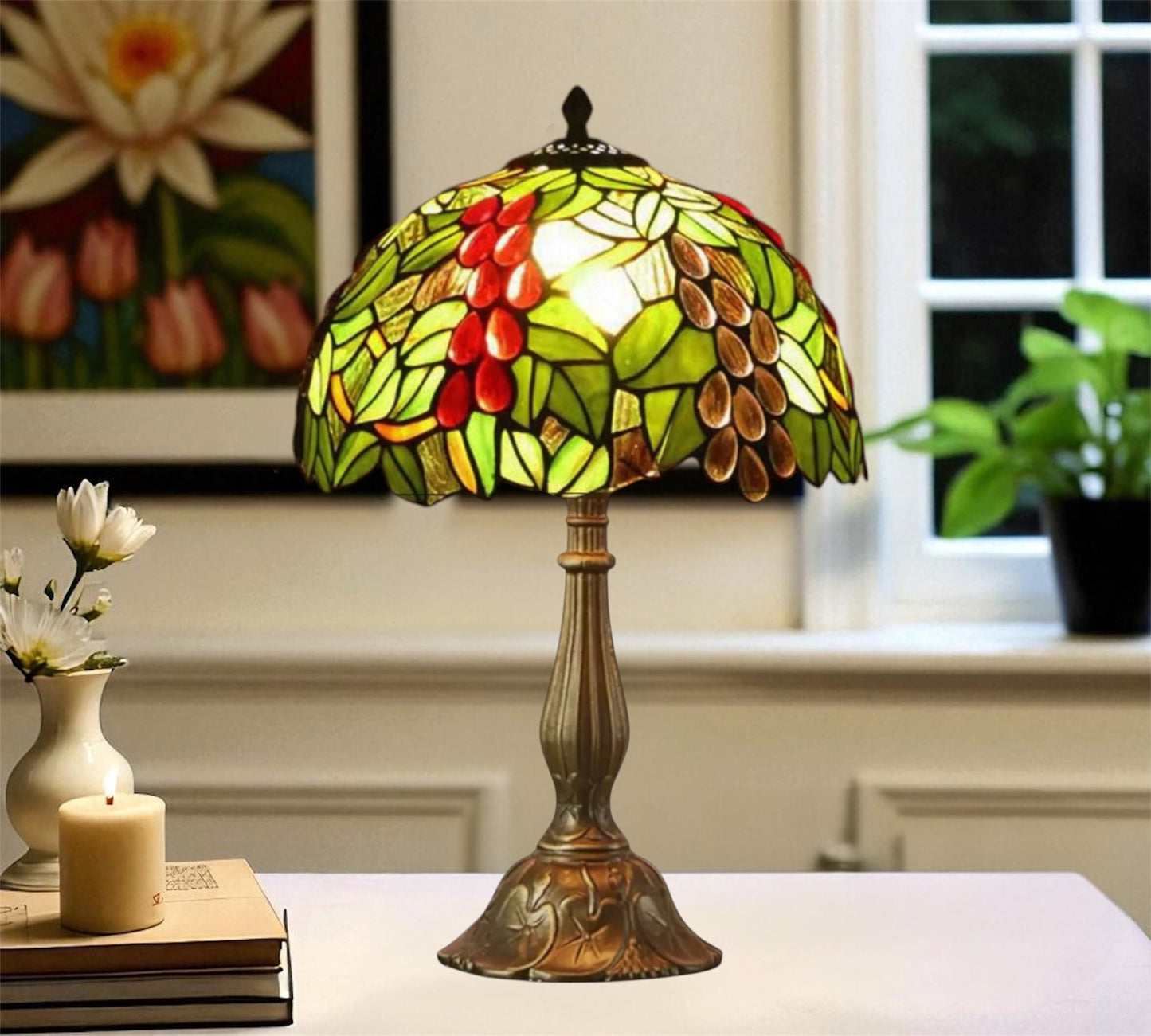 CDH 12" Tiffany Table Lamp (12077)