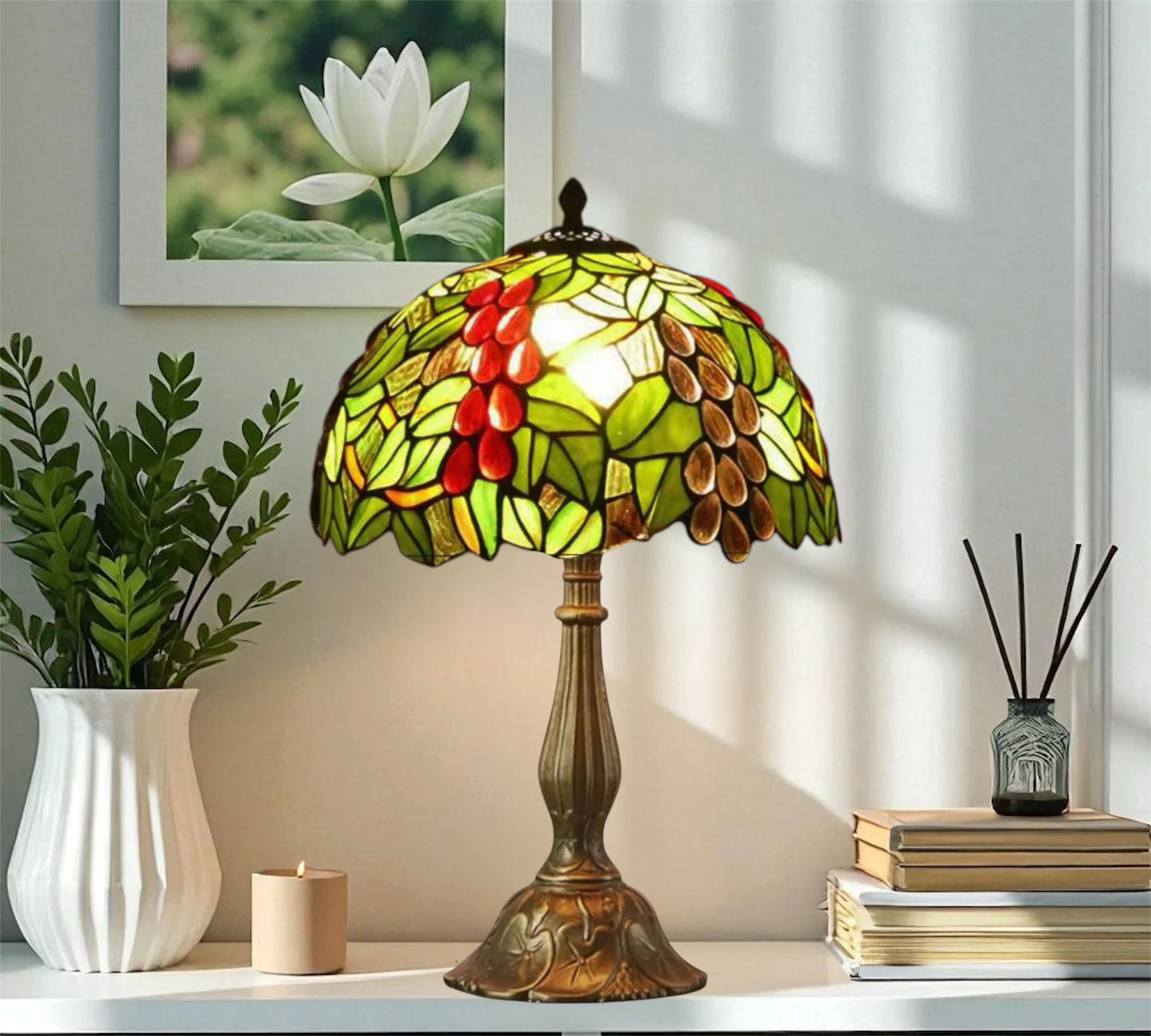 CDH 12" Tiffany Table Lamp (12077)