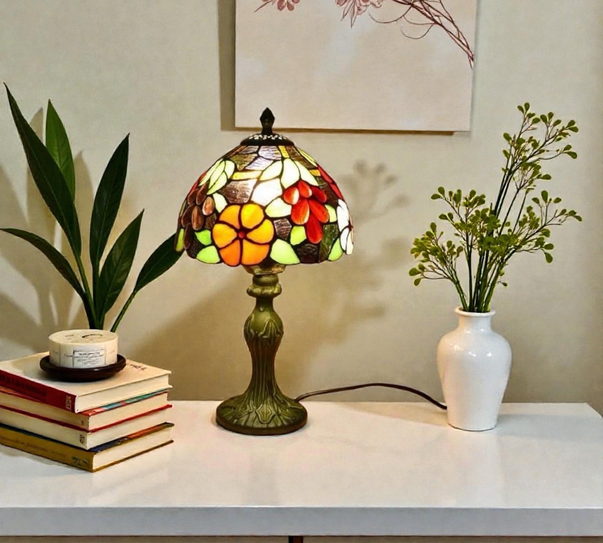 CDH 10" Tiffany Table Lamp 20cm shade Cozy Deluxe Homes CDH Tiffany Lamp NZ