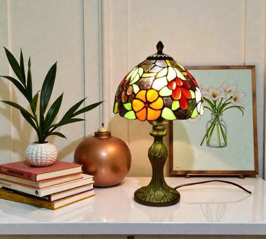 CDH 10" Tiffany Table Lamp 20cm shade Cozy Deluxe Homes CDH Tiffany Lamp NZ