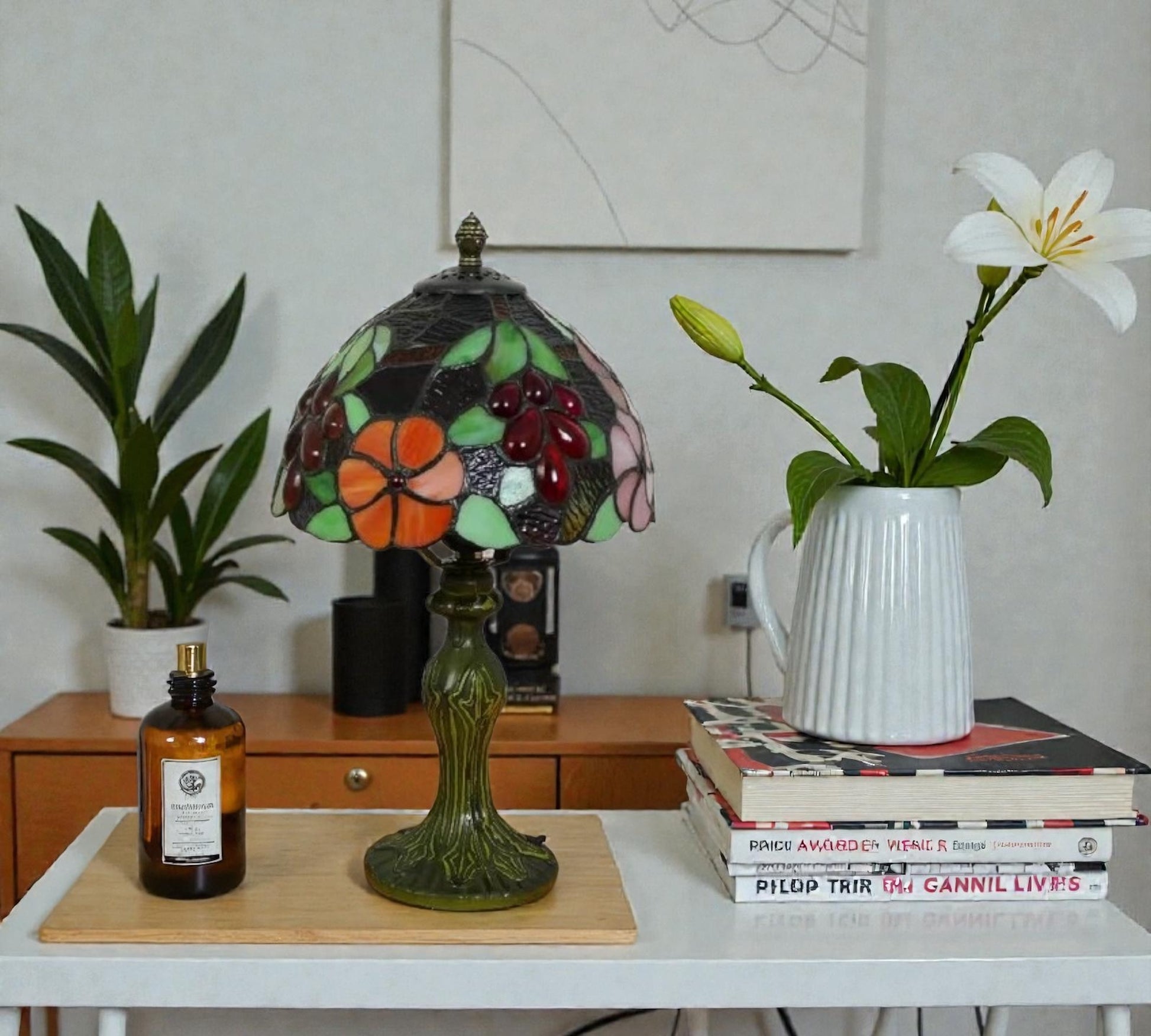 CDH 10" Tiffany Table Lamp 20cm shade Cozy Deluxe Homes CDH Tiffany Lamp NZ