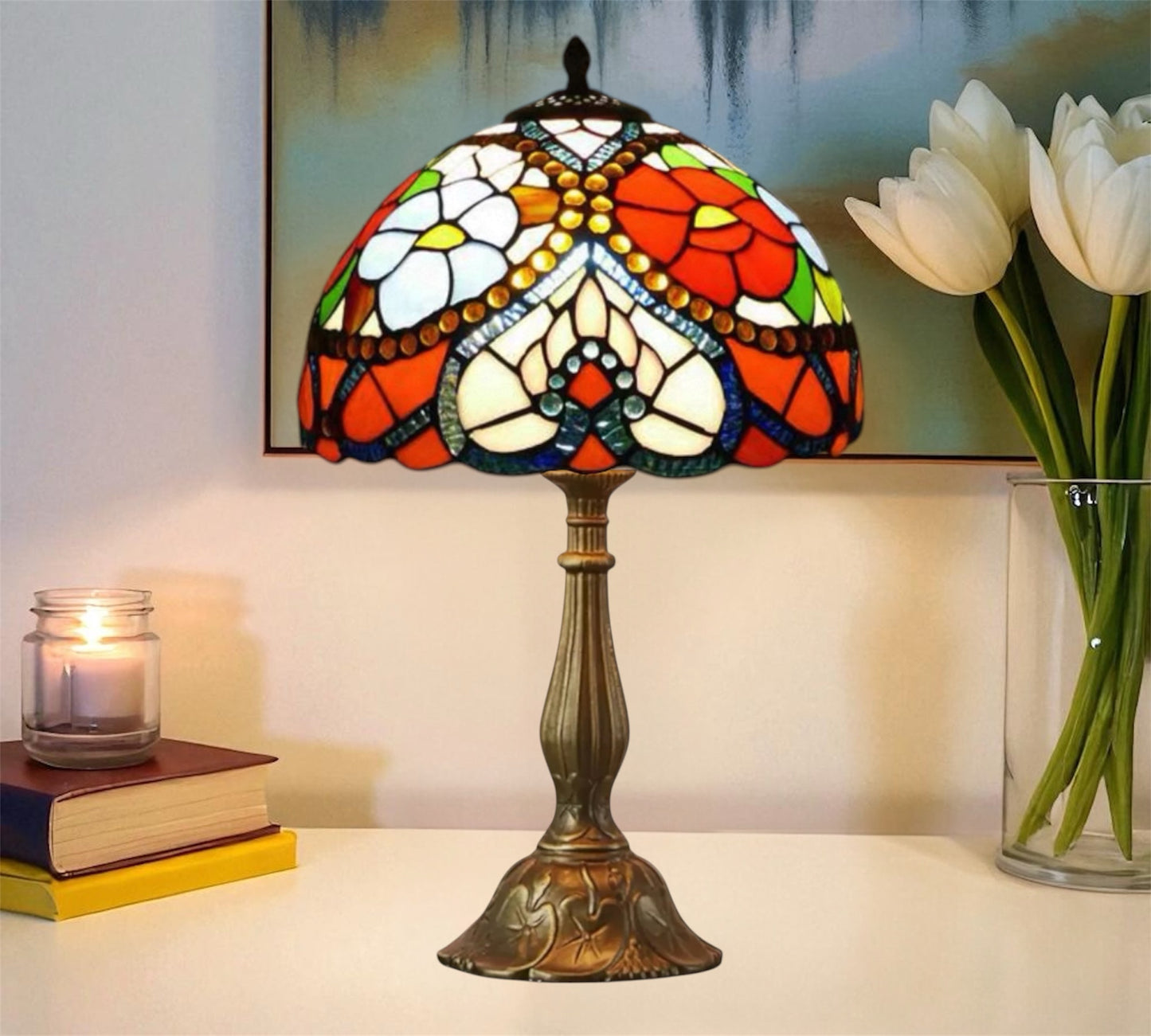 CDH 12" Tiffany Table Lamp (15030T)