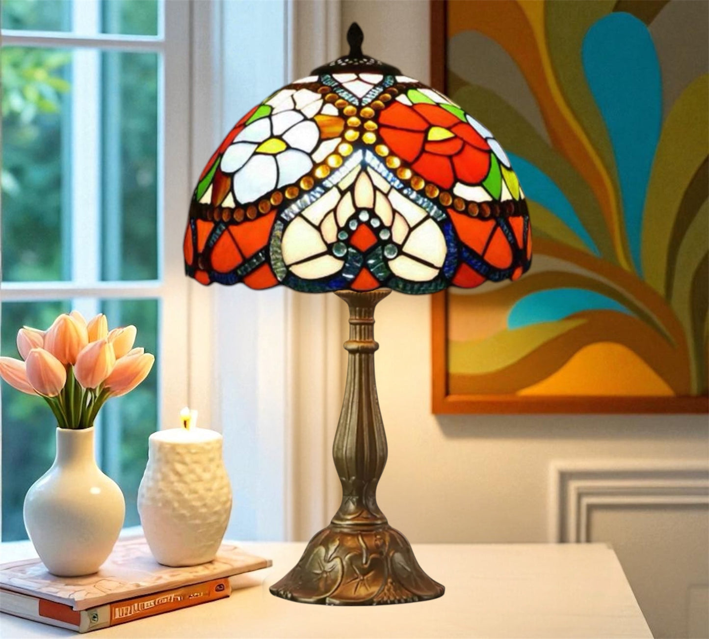 CDH 12" Tiffany Table Lamp (15030T)