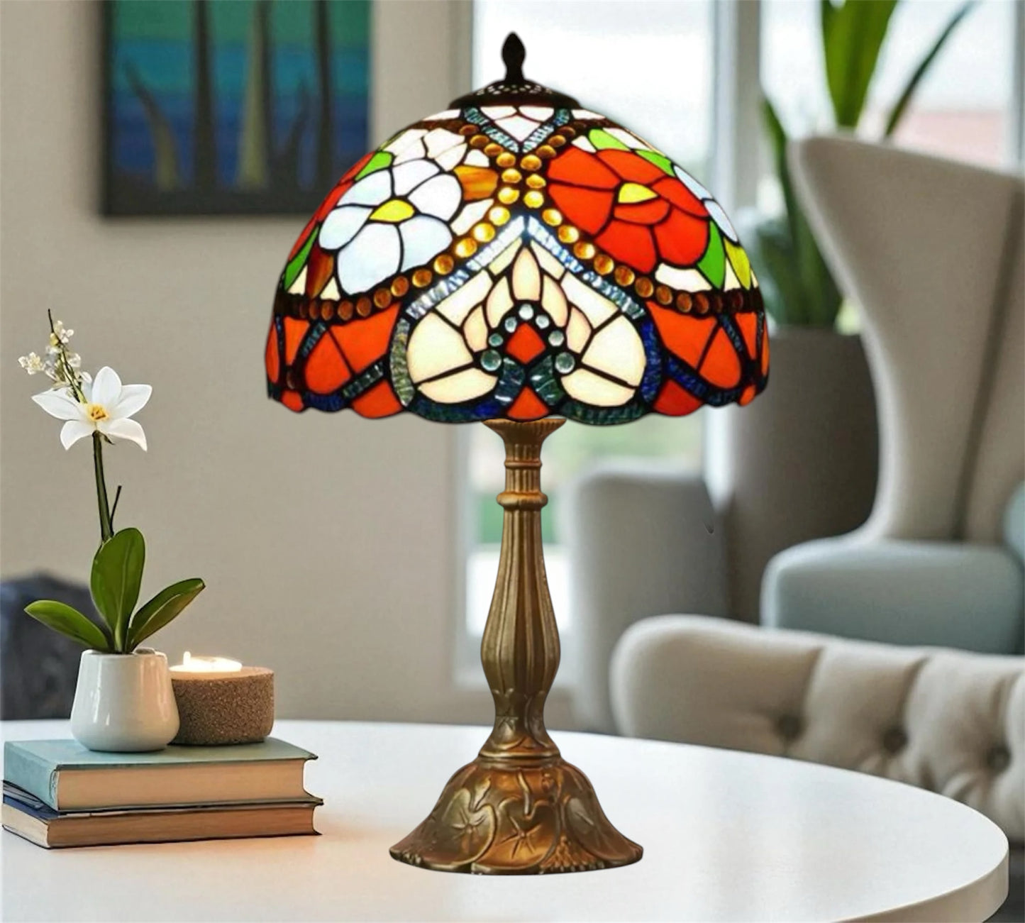 CDH 12" Tiffany Table Lamp (15030T)