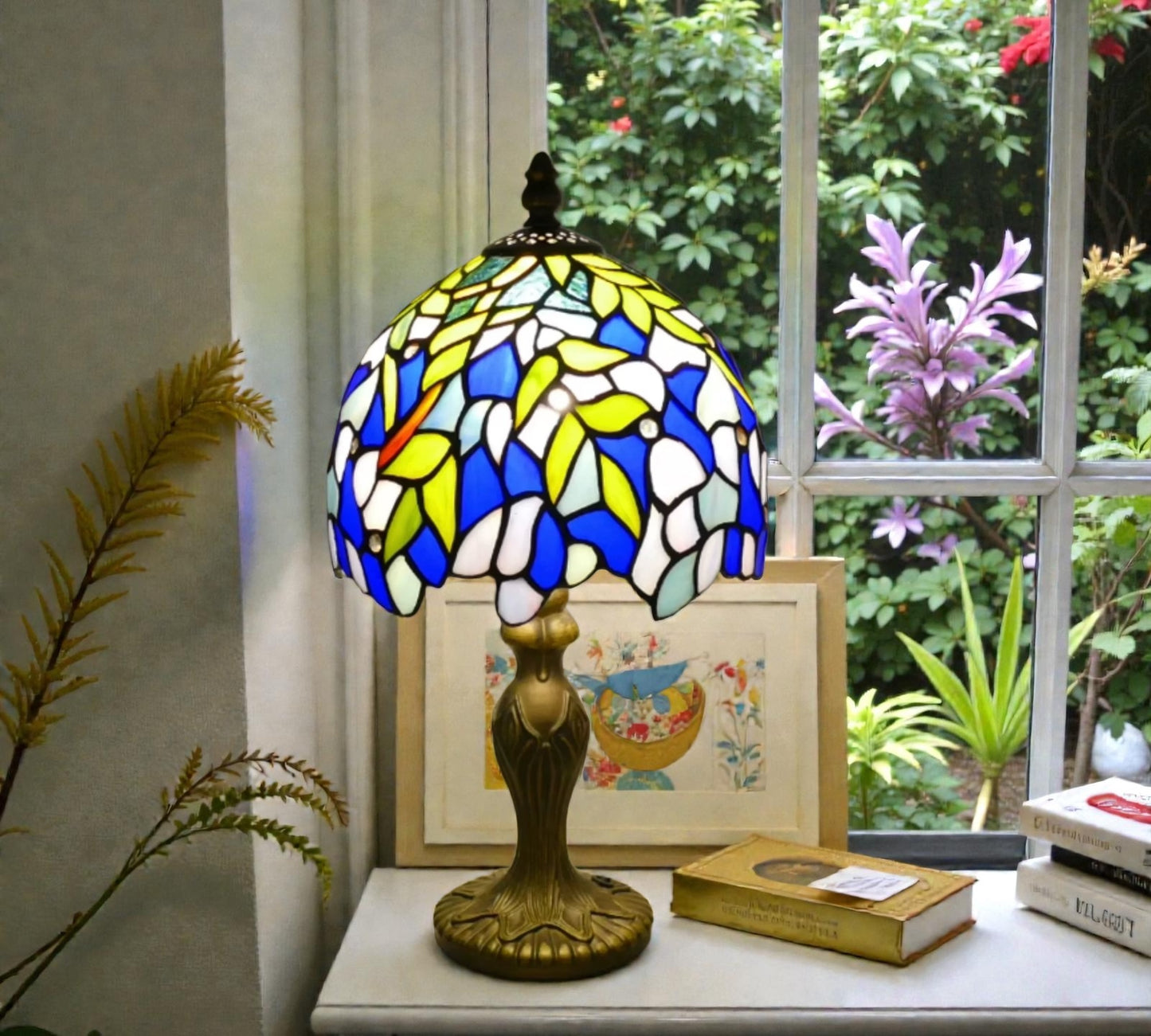 CDH 10" Tiffany Table Lamp 20cm shade Cozy Deluxe Homes CDH Tiffany Lamp NZ