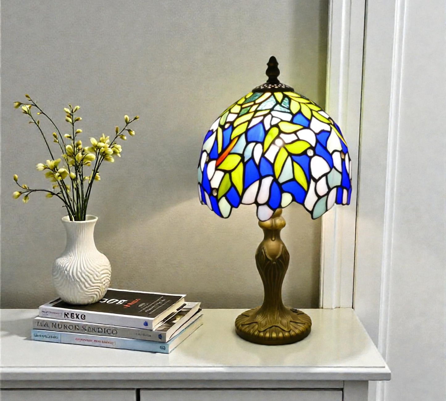 CDH 10" Tiffany Table Lamp 20cm shade Cozy Deluxe Homes CDH Tiffany Lamp NZ