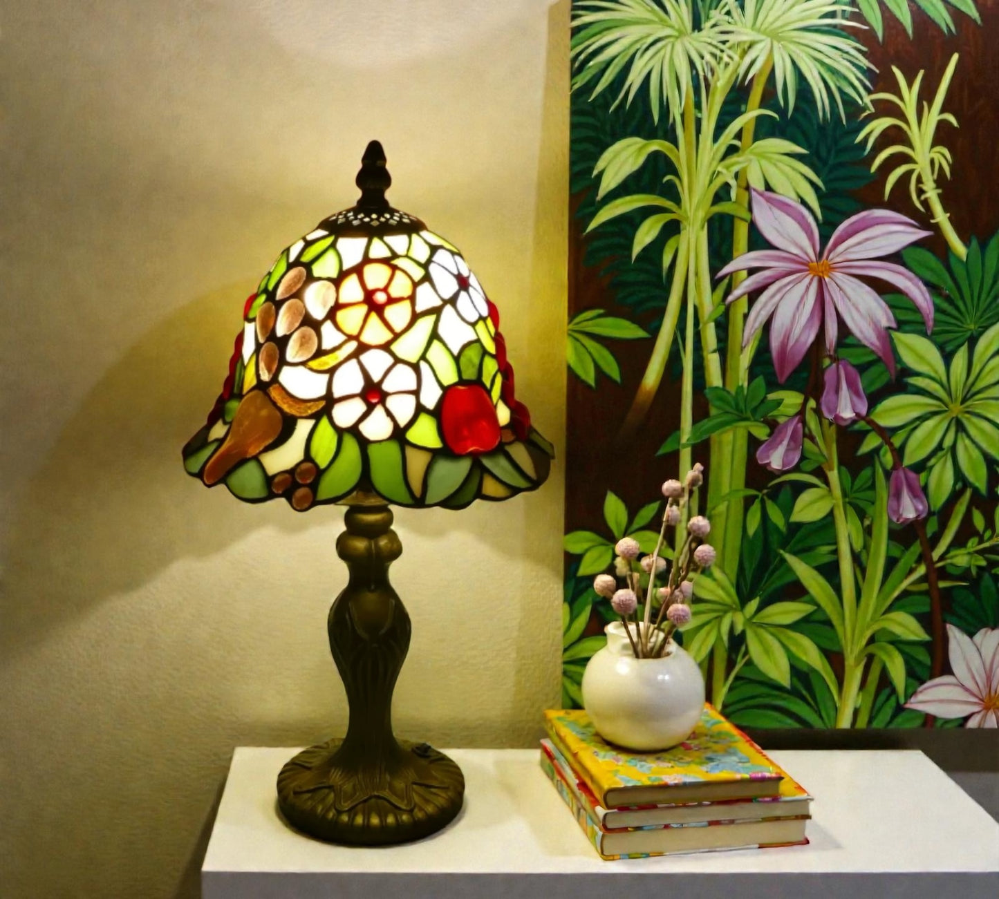 CDH 10" Tiffany Table Lamp 20cm shade Cozy Deluxe Homes CDH Tiffany Lamp NZ