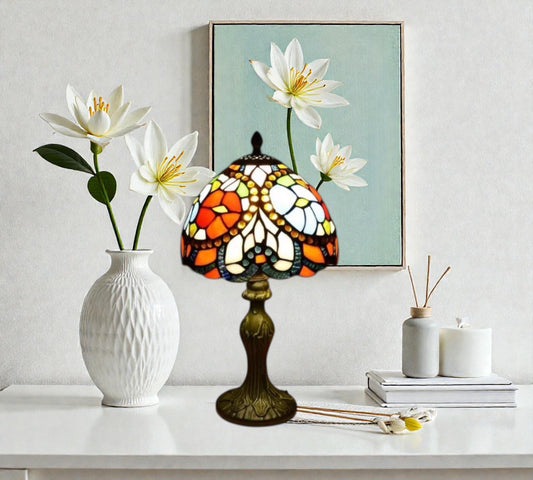 CDH 10" Tiffany Table Lamp 20cm shade Cozy Deluxe Homes CDH Tiffany Lamp NZ