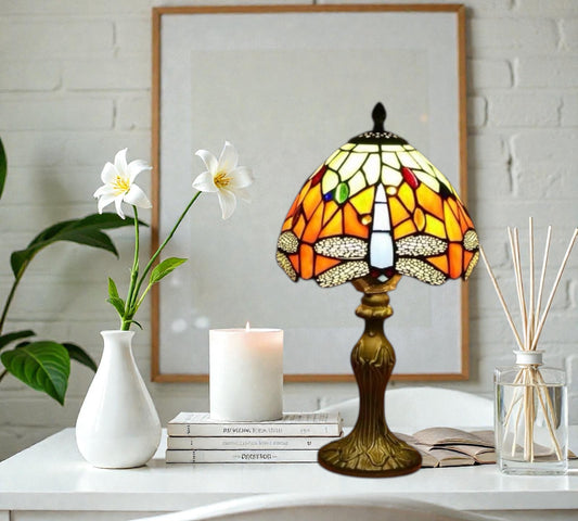 CDH 10" Tiffany Table Lamp 20cm shade Cozy Deluxe Homes CDH Tiffany Lamp NZ