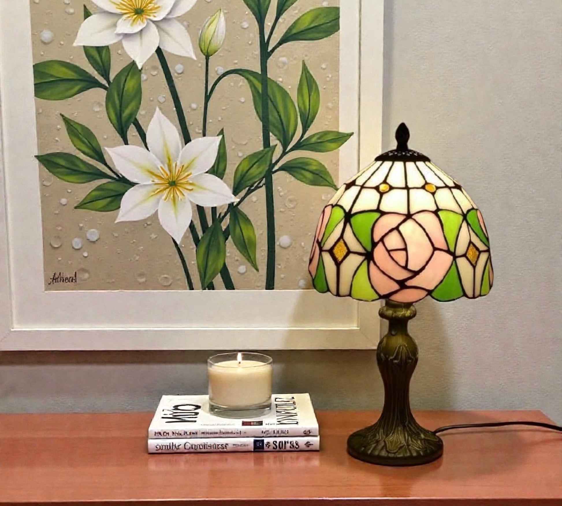 CDH 10" Tiffany Table Lamp 20cm shade Cozy Deluxe Homes CDH Tiffany Lamp NZ