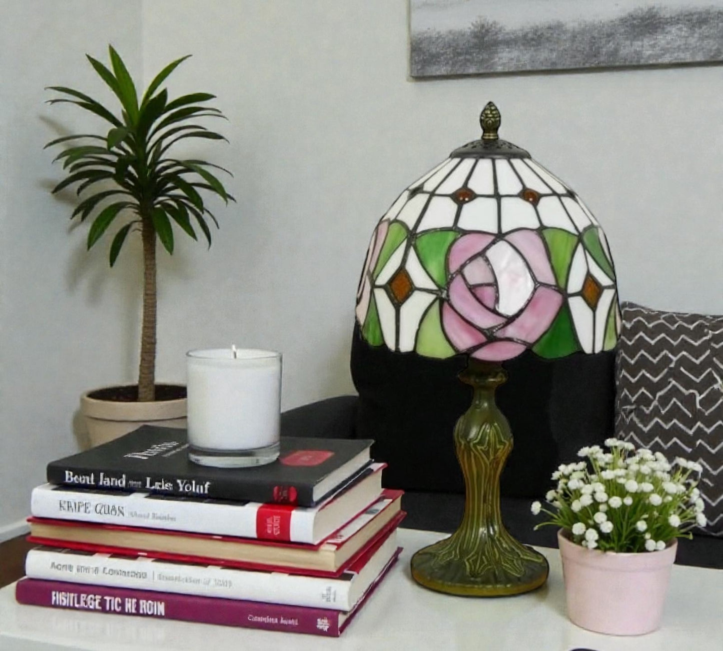 CDH 10" Tiffany Table Lamp 20cm shade Cozy Deluxe Homes CDH Tiffany Lamp NZ