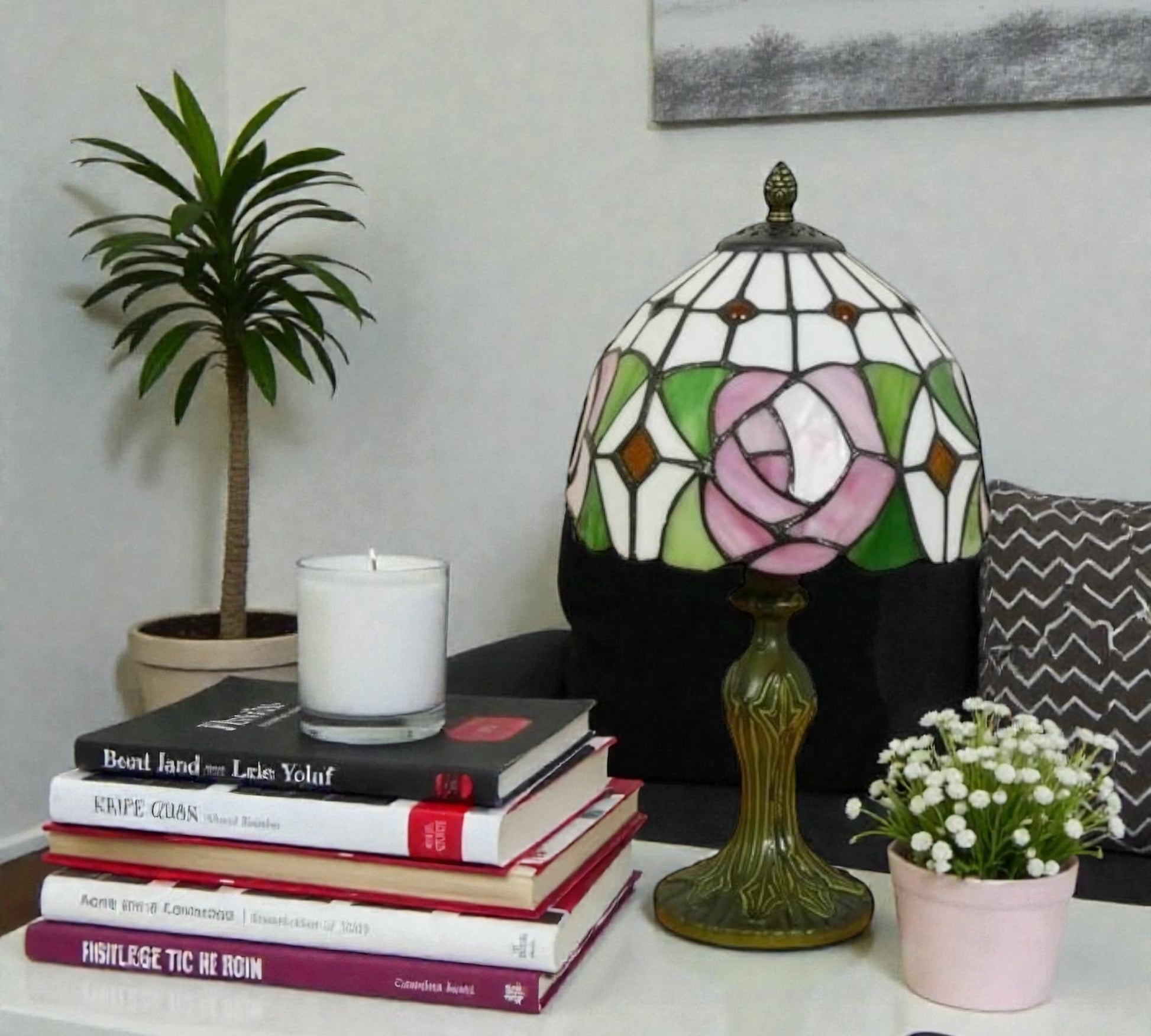 CDH 10" Tiffany Table Lamp 20cm shade Cozy Deluxe Homes CDH Tiffany Lamp NZ