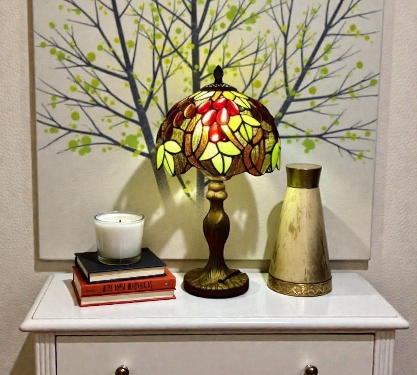 CDH 10" Tiffany Table Lamp 20cm shade Cozy Deluxe Homes CDH Tiffany Lamp NZ