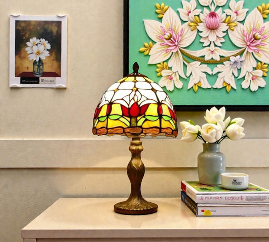 CDH 10" Tiffany Table Lamp 20cm shade Cozy Deluxe Homes CDH Tiffany Lamp NZ