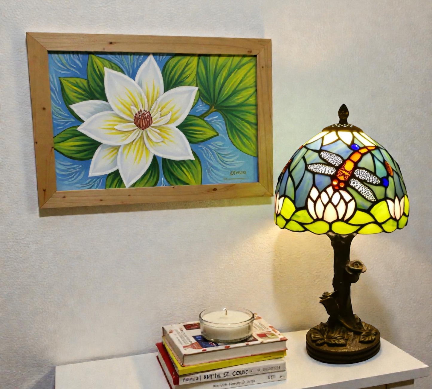 CDH 10" Tiffany Table Lamp with 20cm Shade (100165)