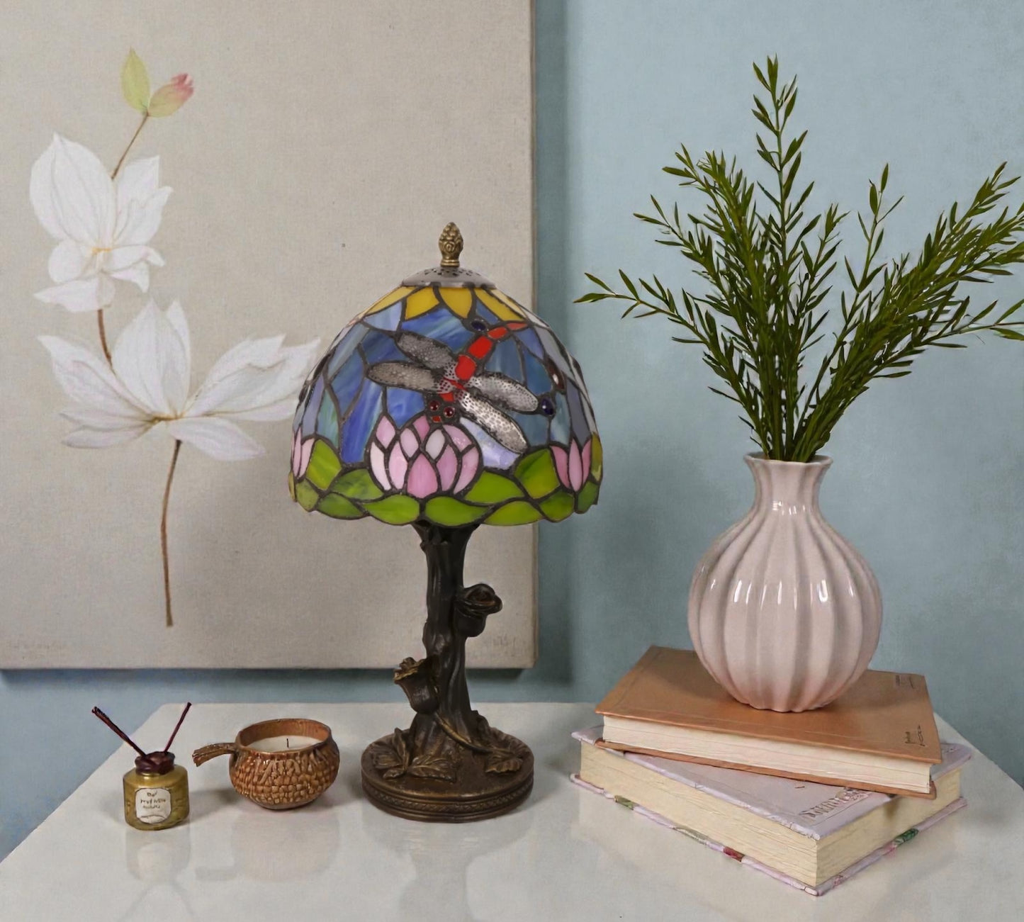 CDH 10" Tiffany Table Lamp with 20cm Shade (100165)