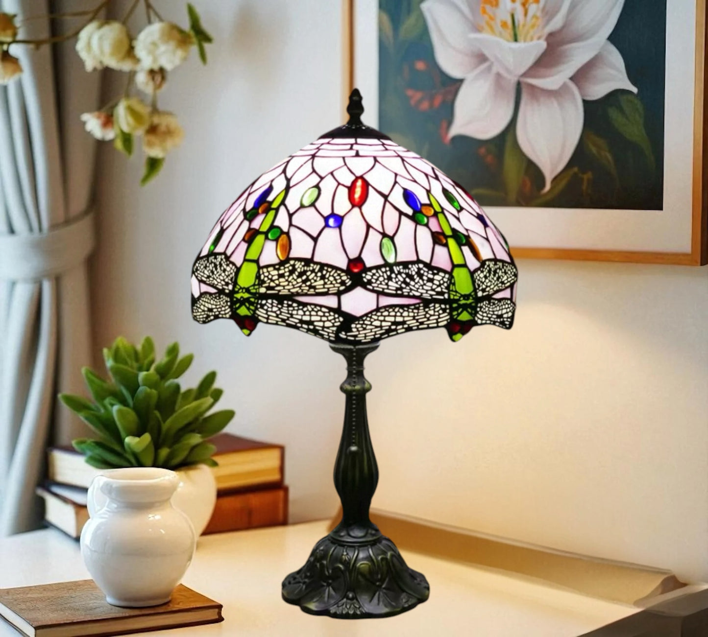 CDH 12" Tiffany Table Lamp (12062F)