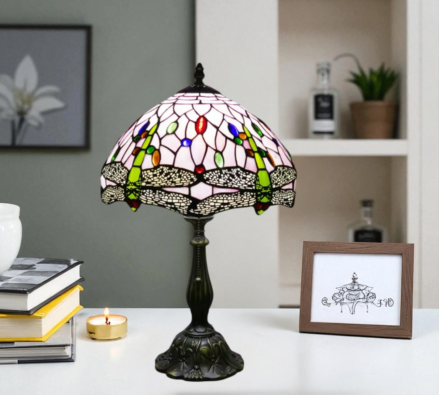CDH 12" Tiffany Table Lamp (12062F)
