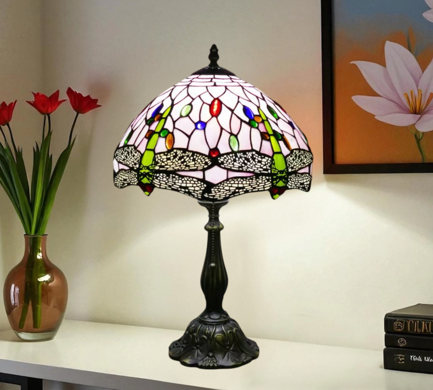 CDH 12" Tiffany Table Lamp (12062F)
