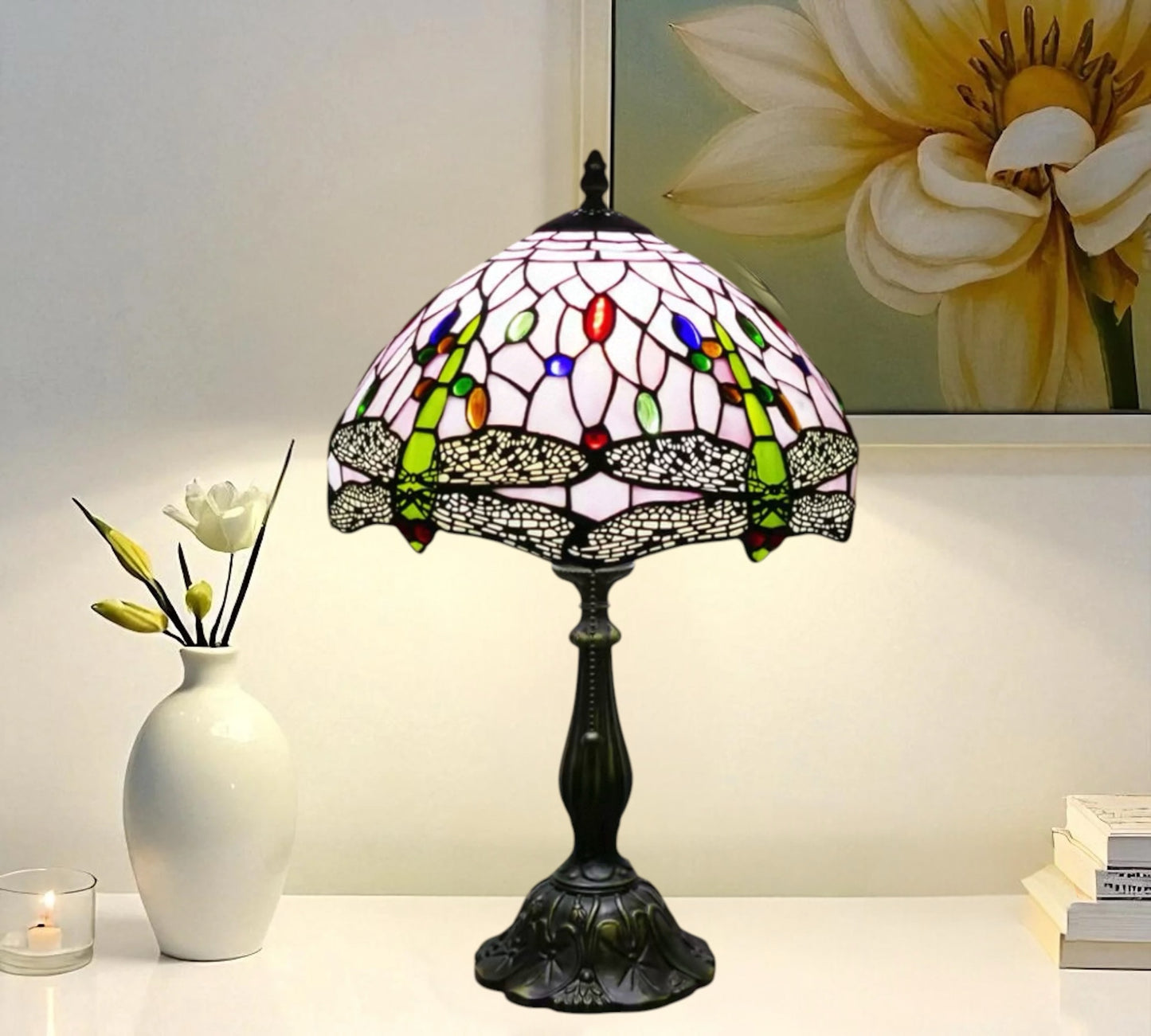 CDH 12" Tiffany Table Lamp (12062F)