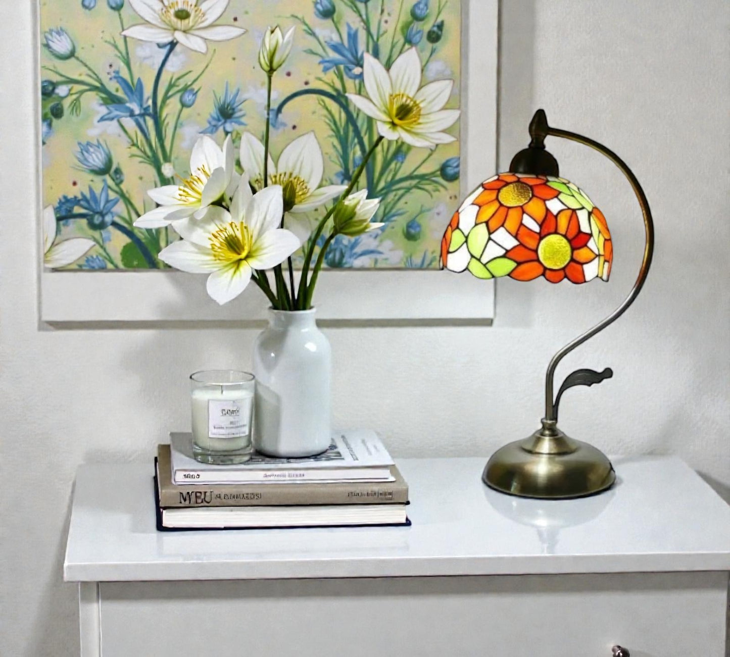 CDH Tiffany Table Lamp with 20cm Shade (12068M)