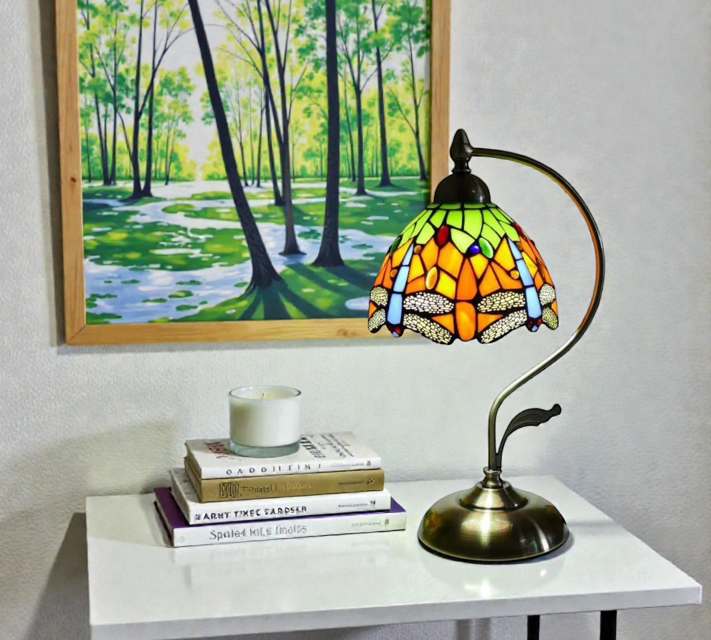 CDH Tiffany Table Lamp with 20cm Shade (12062M)