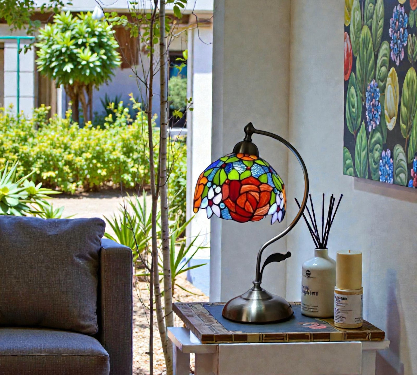 CDH Tiffany Table Lamp with 20cm Shade (100163M)