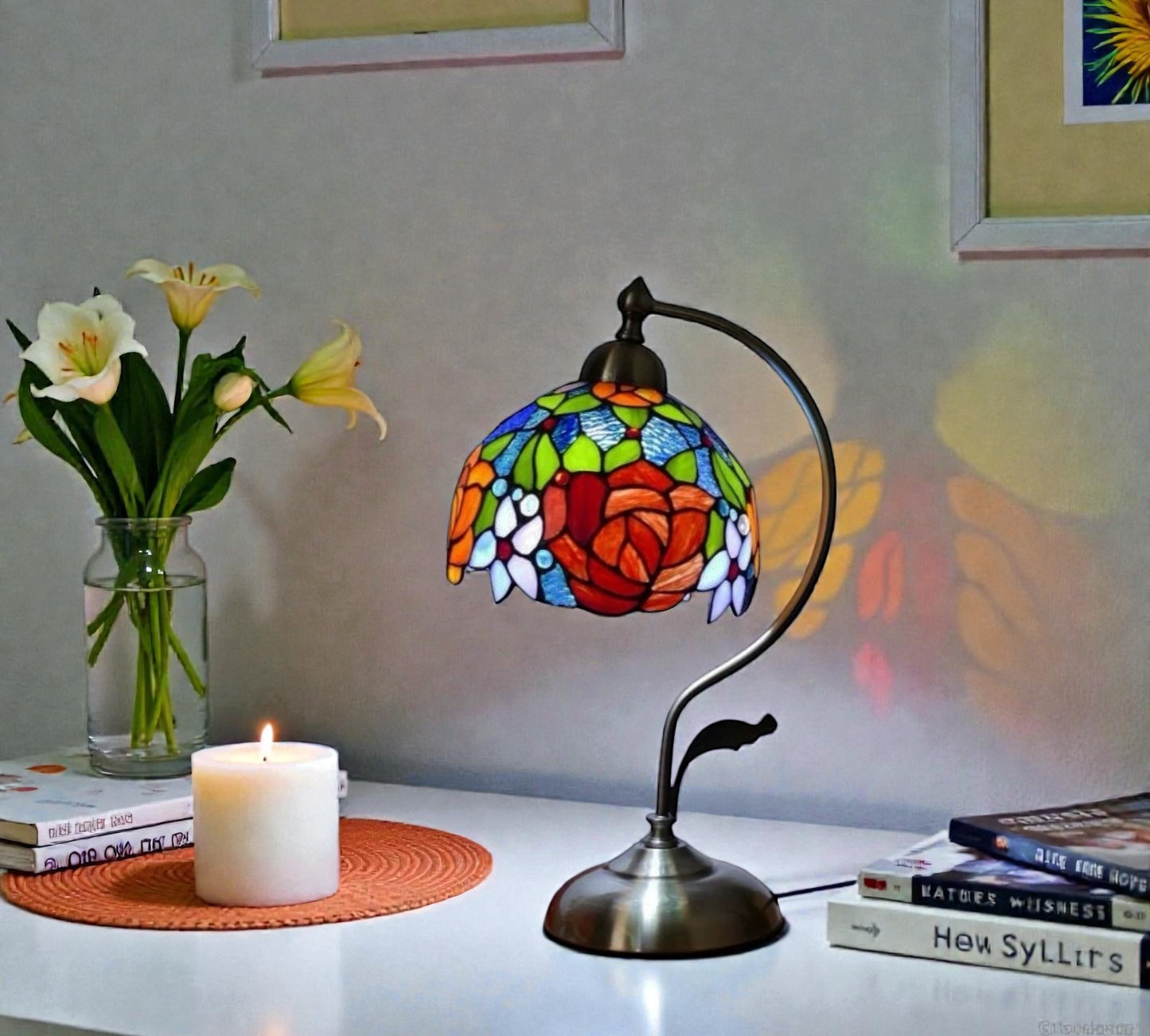 CDH Tiffany Table Lamp with 20cm Shade (100163M)