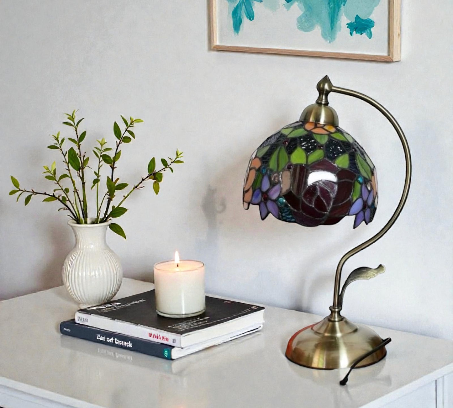 CDH Tiffany Table Lamp with 20cm Shade (100163M)