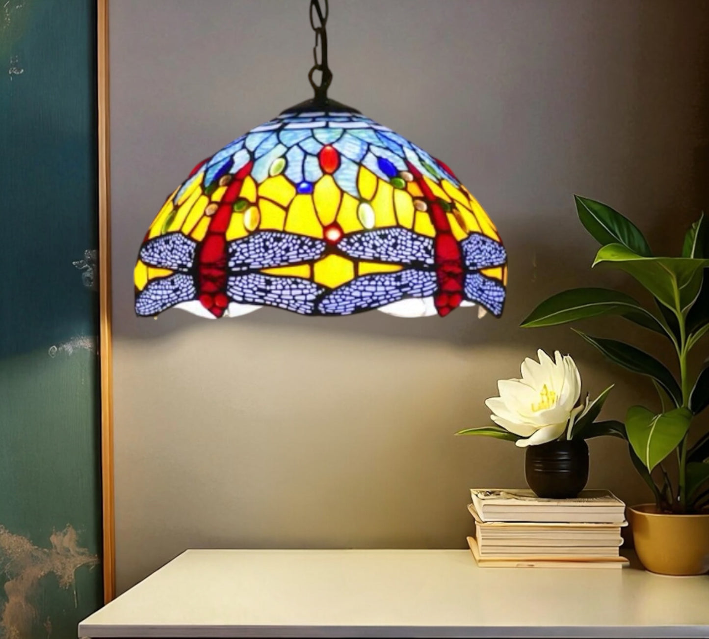 CDH 12" Tiffany Pendant Lamp 30cm shade (15037BC)